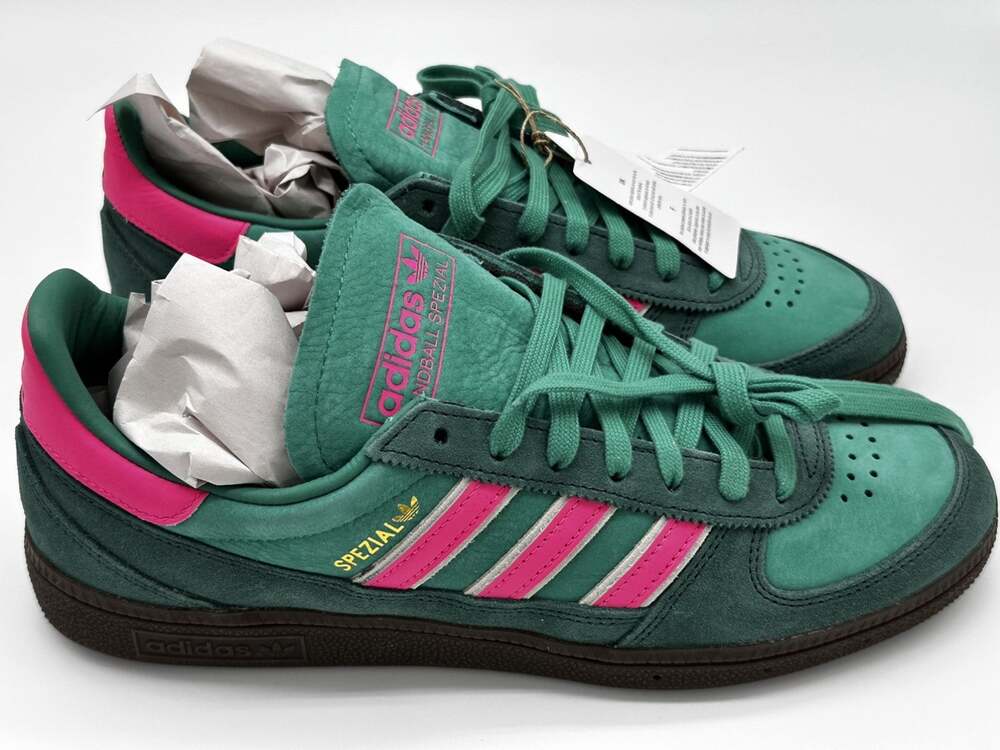 adidas Handball Spezial Weltmeister Pack Court Green/Lucid Pink Mens 10 NWT